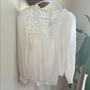 Elegant White Lace Blouse